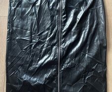 3XL Long Leather Skirt