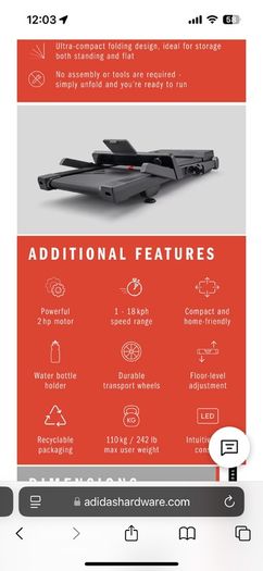 Adidas tc24 treadmill