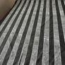 Black/White striped single duvet Image 3