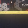 Hugo Boss Green Label Men's L Polo Shirt Black Geometric Graphic Short Sleeve Image 3