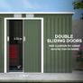 9ft x 4ft Corrugated Garden Metal Storage Shed Image 5