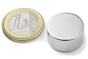 Neodymium Magnets 20mm by 10mm Discs - Pack of 4