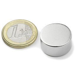 Neodymium Magnets 20mm by 10mm Discs - Pack of 4