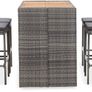 Garden Furniture Set 4  high chairs and a table Image 2