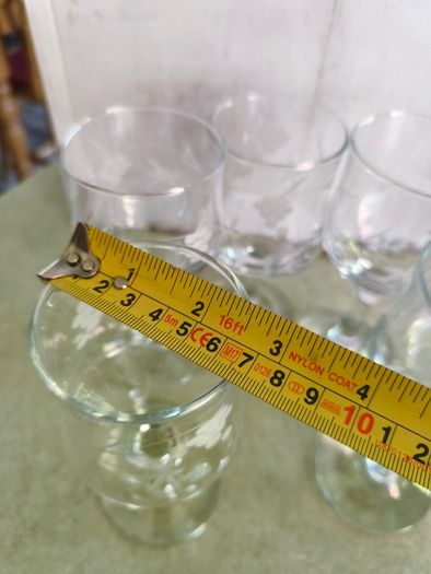 Duiske Irish Set Of 5 Crystal Wine Glasses Vine Vintage Handcut Glass