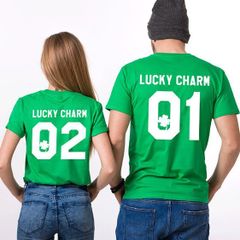Lucky Charm Couple T-shirts For Valentines Day Gift st Patrick's day Present