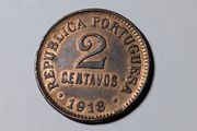 Portugal 1918 2 Centavos.
