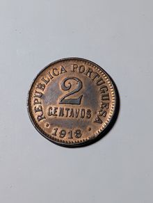 Portugal 1918 2 Centavos.