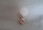 9ct gold and sterling silver pendant