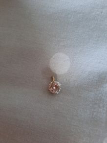 9ct gold and sterling silver pendant
