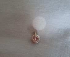 9ct gold and sterling silver pendant