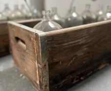 wedding decor, glass bottles, vintage style