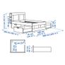 Brimnes Bed Frame and  Nordli Headboard Image 2