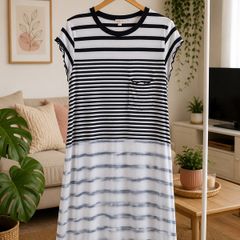 tshirt dress American eagle striped dress medium