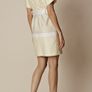 Karen millen belted Yellow Stripe Dress UK 12 Image 6