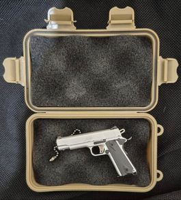 1/3 scale model, 1911 kimber in hardshell case.