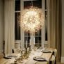 Dandelion 16-Light Sputnik Crystal Chandelier Starburst Sunburst Ceiling Lighting Image 4