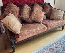 Elegant Traditional 3-Seater Sofa | Solid Hardwood