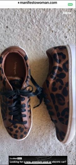 trainers Autograph size 7 animal print