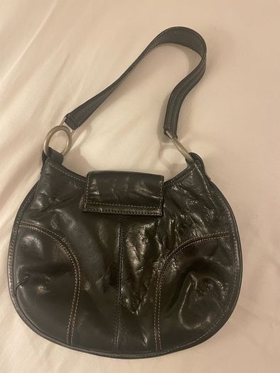 Kenneth Cole black leather shoulder bag