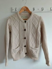 Jack Wills 100% Wool Cable-Knit Cardigan