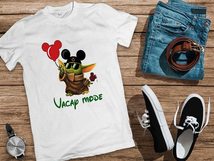Vacay Mode Baby Yoda Disney The Mandalorian t-shirt star wars t-shirt baby Yoda t-shirt