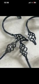 Wrought Iron curtain hold backs