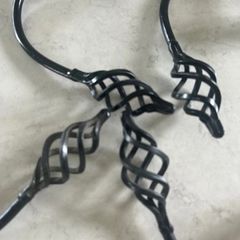 Wrought Iron curtain hold backs