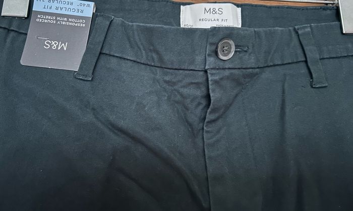 Marks and Spencer Teal Chinos