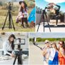 Phone Tripod for iPhone 63inch/161cm, Aluminum Extendable Mobile Phone Tripod Stand with Wireless Remote Shutter, Lightweight Selfie Stick Image 6