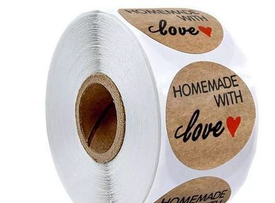 Hand made with love Stickers