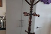 Mahogany coat stand