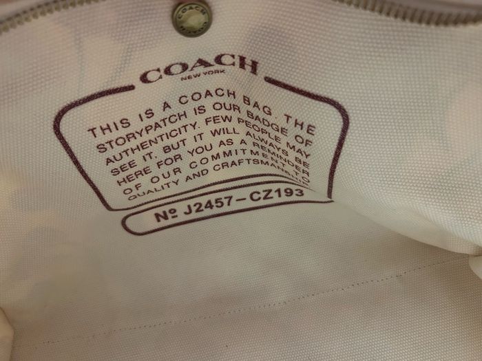 COACH Cargo Cherry Print Tote Bag