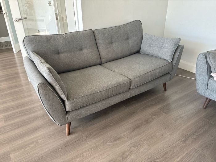 Zinc DFS Sofa Set (3 Seater + Cuddler)