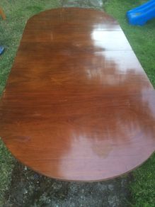 Antique Mahogany Dining Table restoration Project