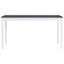 Dining Table White and Grey 140x70x73 cm Pinewood Image 5