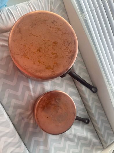 1950 copper pots