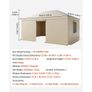 Winter Gazebo Cover Fits 3.68 x 4.9 m Hardtop Gazebos, All-Weather Gazebo Cover with Sidewalls & Windows, High-Density PE Material Image 2