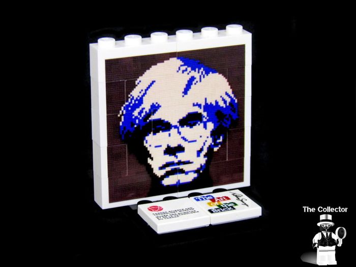 LEGO Rare Exclusive Andy Warhol The Art Of The Brick By Nathan Sawaya Lego Printed Museum Exhibit Limited Edition Promo Exclusive From The Art Of The Brick Expo In Ottawa During The Summer Of 2018 Only Available During At The Canada Science And Technology