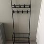Freestanding Metal Hall Tree Coat Rack with Shoe Storage Image 2