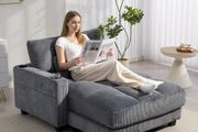 Convertible Sofa Bed with Cup Holders