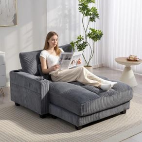 Convertible Sofa Bed with Cup Holders
