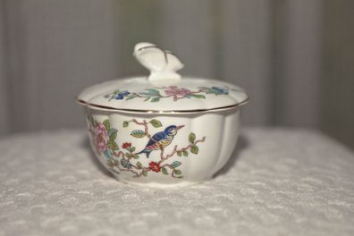 Aynsley Cottage Garden butterfly handle powder or trinket dish