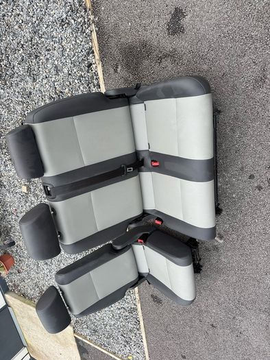 Van Rear Seats.Double-Single.Grey/Black Good Condition