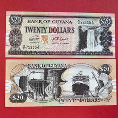 Guyana  20 Dollars  2018  Pick  30i  ( Uncirculated )