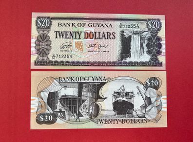 Guyana  20 Dollars  2018  Pick  30i  ( Uncirculated )