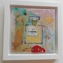 Framed Original Abstract Painting Chanel No. 5 Perfume Contemporary Art Painting  Original Gift Image 2