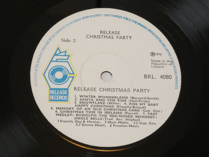 Release Irish Christmas Party Irish Pressing 1976 Lp