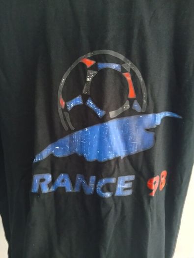 Black France 98 t shirt XXL