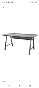 Office/Gaming desk, black, 160x80 cm